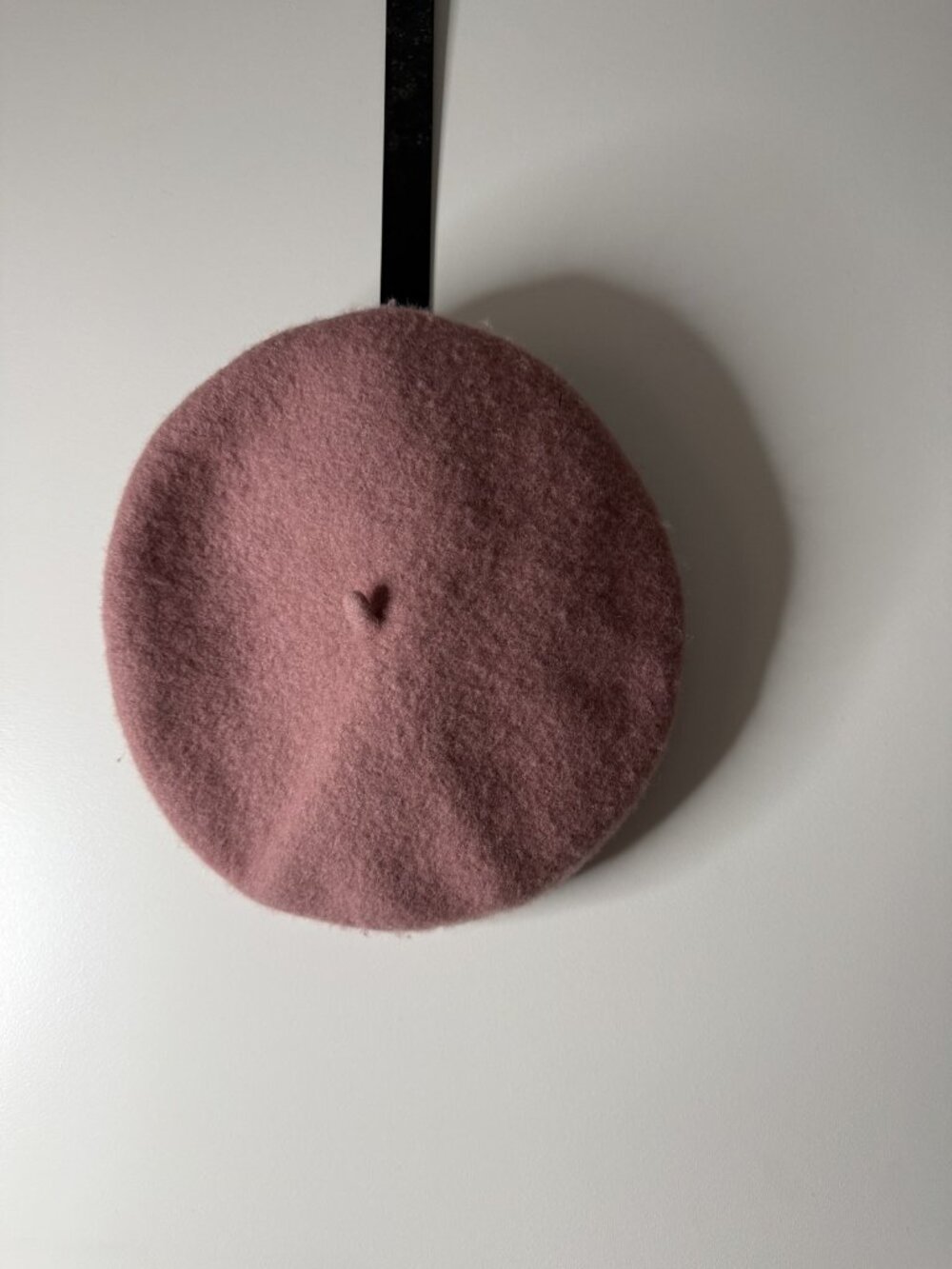 Mauve Wool Beret